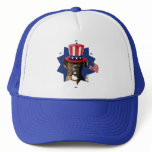 Patriotic Boxer Dog baseball hat