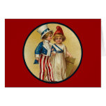 Patriotic_Boy and Girl_Card