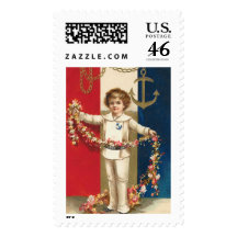 Patriotic Boy Large Postage