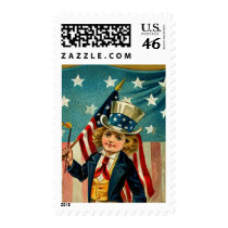 Patriotic Boy Medium Postage