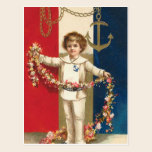 Patriotic Boy Postcard postcards
