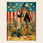 Patriotic Boy Postcard postcards