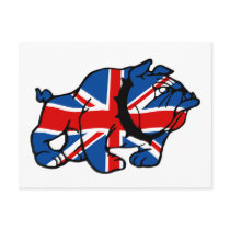 Patriotic British Bulldog Britsh flag postcards by LIMEYBOY Patriotic British Bulldog Britsh flag postcards