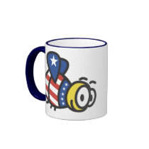 Patriotic Bumble Bee Mug
