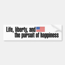 Patriotic bumper sticker