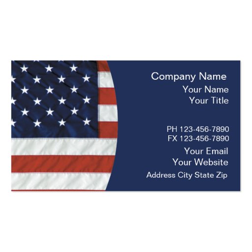 Patriotic Business Cards
