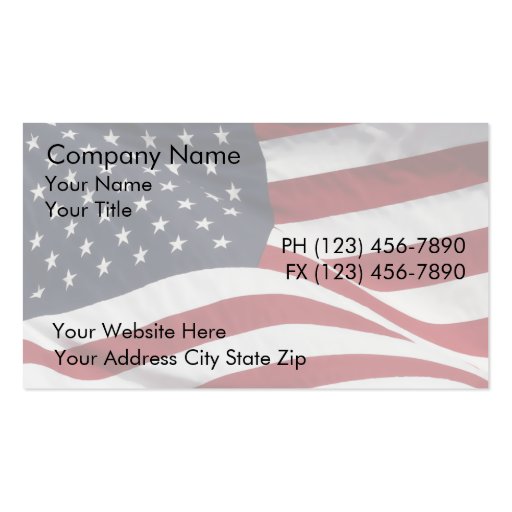 Free Patriotic Business Card Templates