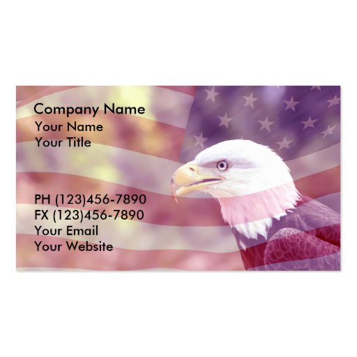 Patriotic Business Cards Background (front side)
