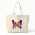 Patriotic Butterfly Canvas Bags