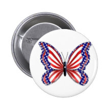 Patriotic Butterfly Pin