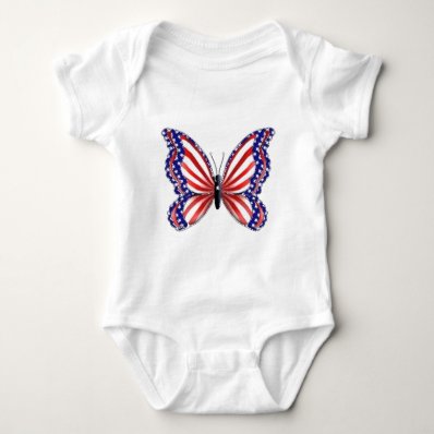 Patriotic Butterfly Tee Shirt