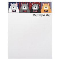 Patriotic Cat Letterhead
