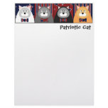 Patriotic Cat Letterhead