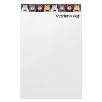 Patriotic Cat Stationery