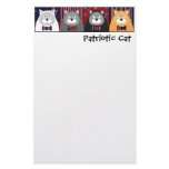 Patriotic Cat Stationery