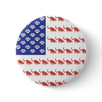 Patriotic Cat/USA Pins