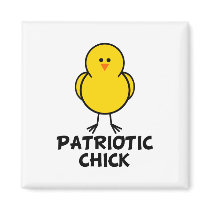Patriotic Chick magnets