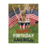 Patriotic Chipmunk Postcard