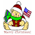 Patriotic Christmas Bear T-Shirt