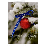 Patriotic Christmas Greeting Card