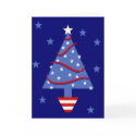 Patriotic Christmas Tree cards
