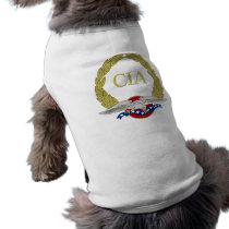 Patriotic CIA Wreath and Eagle Doggie T Shirt