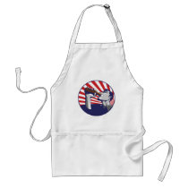 artsprojekt, patriotic, american, independence, day, beer, drinking, celebration, Apron with custom graphic design