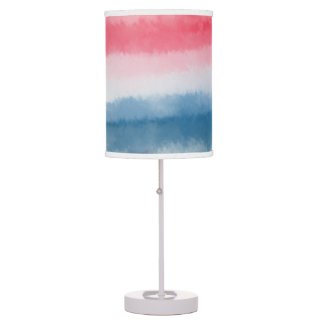 Patriotic Colors Lampshade Lamp