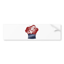 Patriotic Cupcake Bumper Sticker