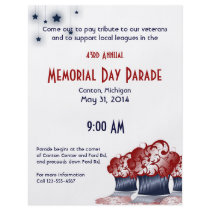 Patriotic Cupcake Flyers