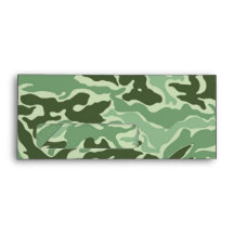 Patriotic Custom Green Army Camouflage Envelopes