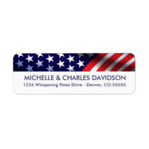 Patriotic Customized Return Address Labels