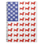 Patriotic Dachshund Doxie Journals