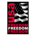 Patriotic Designs - "Freedom USA" posters