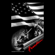 Patriotic Designs - "USA Freedom Motorcycle" posters