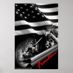 Patriotic Designs - "USA Freedom Motorcycle" posters