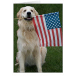 Patriotic Dog Greeting Card
