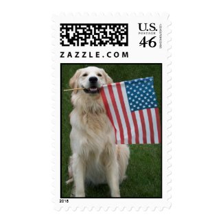 Patriotic Dog stamp