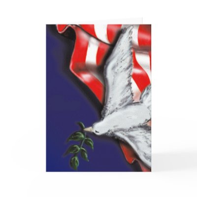 Patriotic Dove card by macgurl