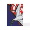 Patriotic Dove card