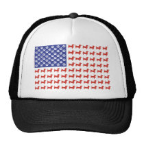 Patriotic Doxie - Dachshund American Flag Hats