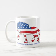 Patriotic Draft Horse Mug