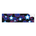 Patriotic Dreams Spiral & Stars Bumper Sticker