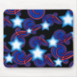 Patriotic Dreams Spiral &amp; Stars Mousepad