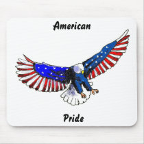 Patriotic eagle, American Pride mousepads