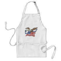 Patriotic Eagle and Flag 4th of July Aprons