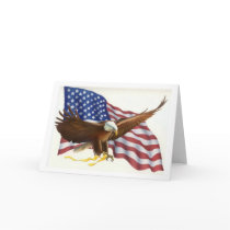 Patriotic Eagle Flag Greeting Card by potpourri Patriotic Eagle Flag Greeting Card
