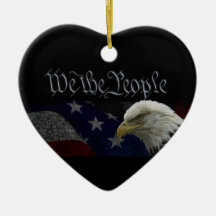 Patriotic Eagle & Flag Ornaments
