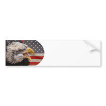Patriotic Eagle Image Bumper Sticker