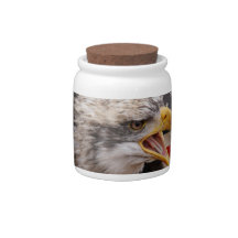 Patriotic Eagle Image Candy Jar
